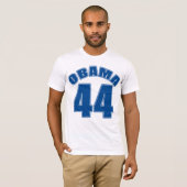 T-shirt Président d'Obama 44 Obama quarante-quatrième (Devant entier)