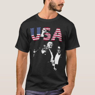 T-shirt Président Lutte Lutte Pour Les États-Unis 4 Juille