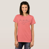 T-shirt Président Obama Script Victory T-s... - Customisé (Devant entier)