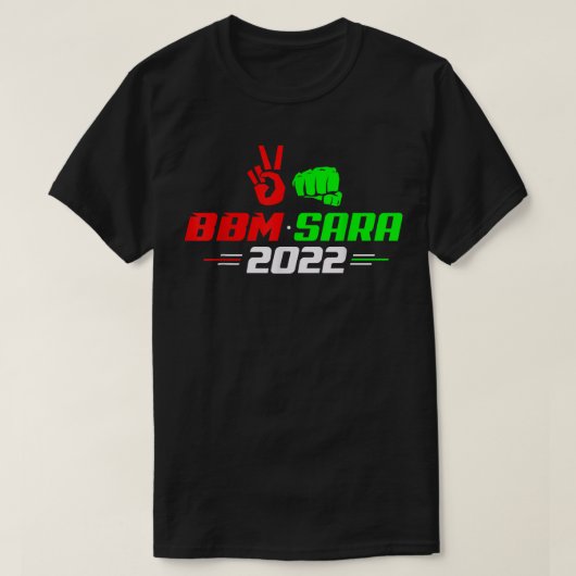 T-shirt Président Peace Red BBM Sara Bong Bong Marcos 2022 (Design devant)