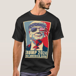 T-shirt Président Trump 2024 - Reprendre l'Amérique