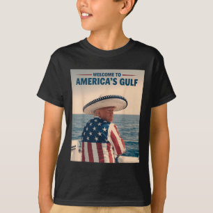 T-shirt Président Trump Amériques Golfe Mexique Sombrero A