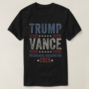 T-shirt Président Trump Vance Jour d'inauguration 2025 Éta