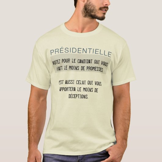 T-shirt Présidentielle (Devant)