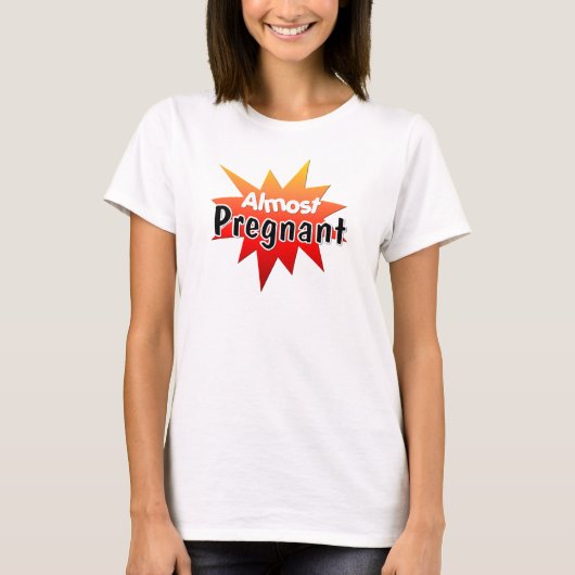 T-shirt Presque enceinte (Devant)