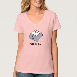 T-shirt Press Esc to Escape Life Problems Funny Minimal 