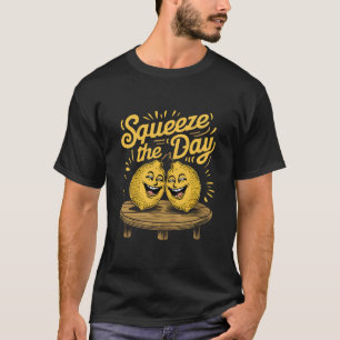 T-shirt « Presse le jour » Motivation au citron