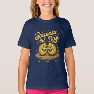 T-shirt « Pressez le jour » Motivation au citron