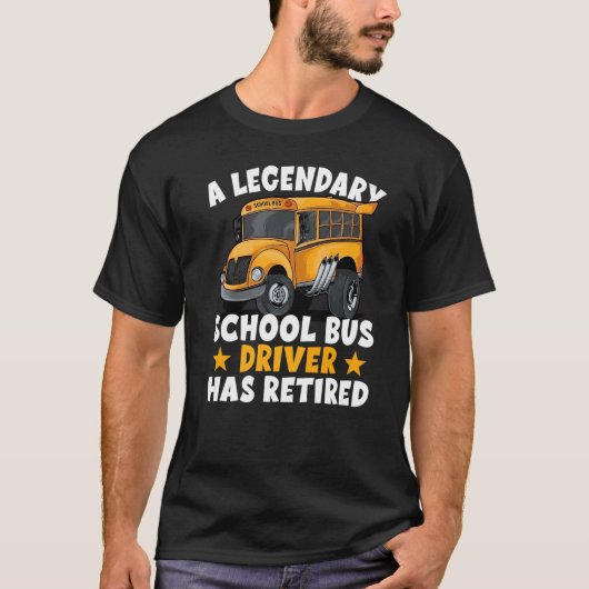 T-shirt Prestation de retraite pour autobus scolaire Retra (Devant)