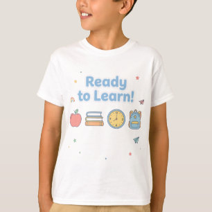 T-shirt Prêt à Apprendre – Mignons et Minimalistes Enfants