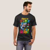T-shirt Prêt à attaquer la rentrée des classes de requin d (Devant entier)