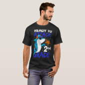 T-shirt Prêt À Attaquer Le Requin Cool De 2E Année À Scho (Devant entier)
