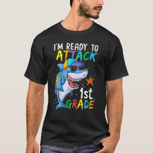 T-shirt Prêt À Attaquer Le Requin De 1Ere Année De Retour