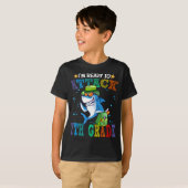 T-shirt Prêt à attaquer l'école de retour de requins de 7e (Devant entier)