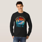 T-shirt Prêt À Attaquer Pré K Funny Pré K Requin (Devant entier)