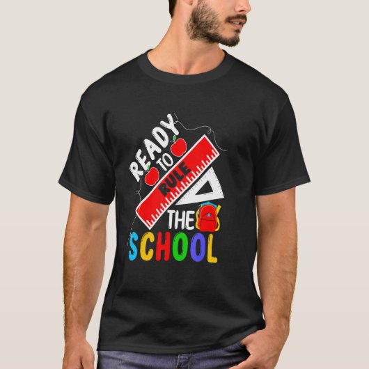 T-shirt Prêt À Diriger L'École (Devant)