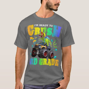 T-shirt Prêt à écraser 3e Classe Dino Monster Truck Back T