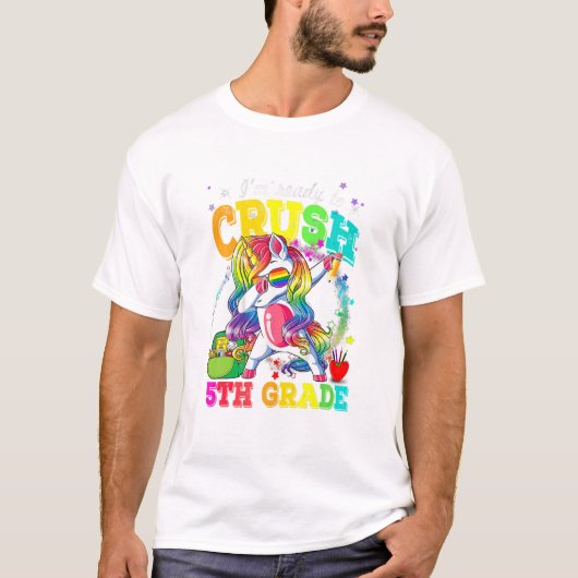 T-shirt prêt à écraser la 5e année (Devant)