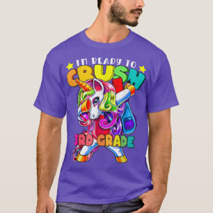 T-shirt Prêt à écraser la licorne de 3e qualité Retour à S
