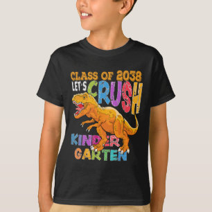 T-shirt Prêt à écraser la maternelle 2038 Dinosaur Ck à Sc