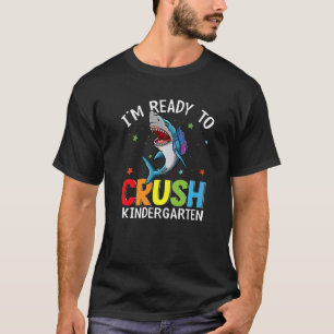 T-shirt Prêt À Écraser Le Jardin D'Enfants Retour À L'Écol