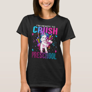 T-shirt Prêt À Écraser Le Préscolaire Retour À L'École Uni