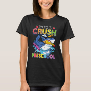 T-shirt Prêt À Écraser Le Requin De L'École Primaire De Re