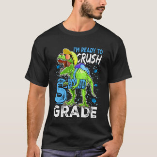 T-shirt Prêt à écraser le T Rex de deuxième année Dinosaur