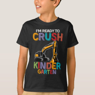 T-shirt Prêt À Écraser Le Véhicule De Construction De La M