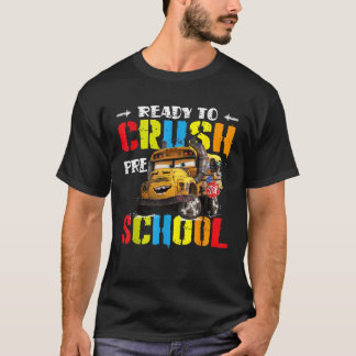 T-shirt Prêt À Écraser L'École De Camionnette Monster Du P