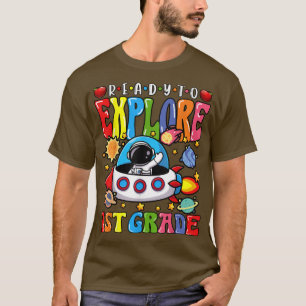 T-shirt Prêt à explorer les astronautes de 1re année Retou