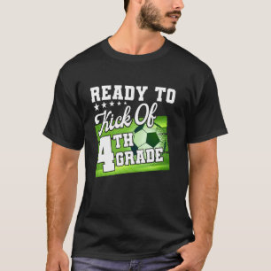 T-shirt Prêt à lancer de 4e année de football Premier jour