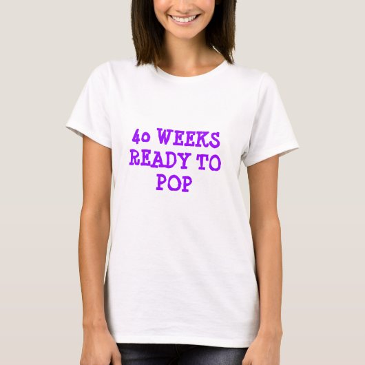 T-shirt Prêt À Pop Maternité Top (Devant)