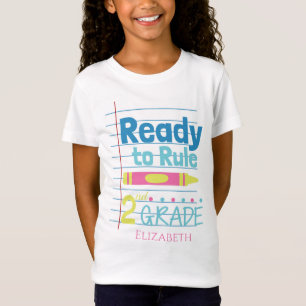 T-Shirt Prêt à régir la crayon de seconde classe personnal