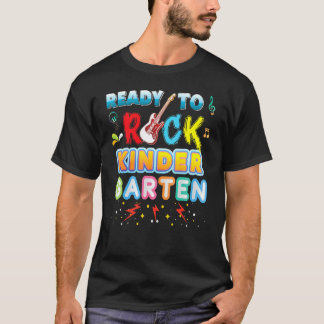 T-shirt Prêt À Renvoyer La Maternelle À L'École Guitare E