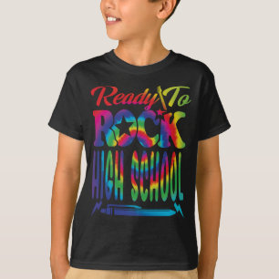 T-shirt Prêt À Renvoyer Le Lycée À L'École Tie Dye