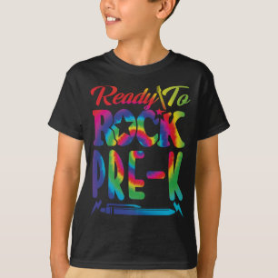 T-shirt Prêt À Renvoyer Le Pré-K À L'École Tie Teacher