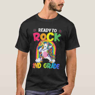 T-shirt Prêt À Rocher 2E Qualité Dabbing Unicorn Retour À 