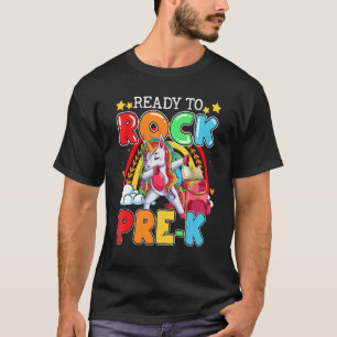 T-shirt Prêt À Rocher Pré K Dabbing Unicorn Retour À L'Éco