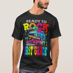 T-shirt Prêt À Rock Camion Monstre De Première Classe Dino