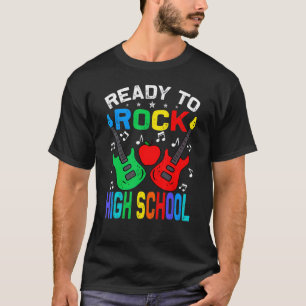 T-shirt Prêt À Rock High School Guitar Sur I Back To Scho