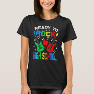 T-shirt Prêt À Rock High School Guitar Sur I Back To Scho