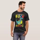 T-shirt Prêt À Rock Maternelle Dinosaure T-Rex Kinder (Devant entier)