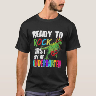 T-shirt Prêt À Rock Premier Jour De Maternelle Dino Playi