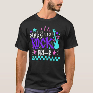 T-shirt Prêt à Rock Préscolaire Rentrée Étudiant Enseignan