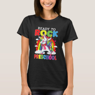 T-shirt Prêt À Rock préscolaire Unicorn Girls Revenir À