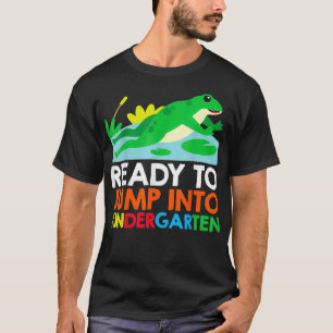 T-shirt Prêt À Sauter Dans La Grenouille De La Maternelle