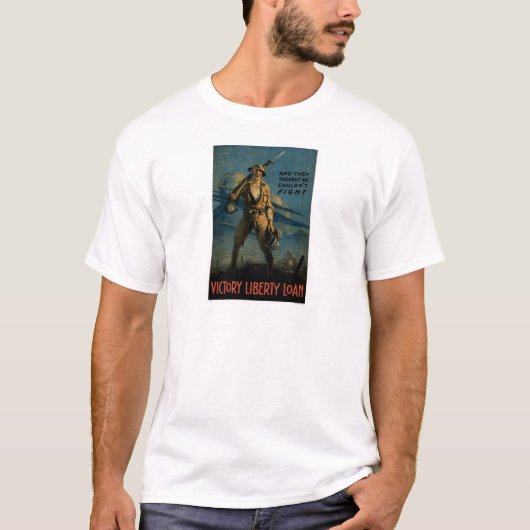 T-shirt Prêt de liberté de victoire (Devant)