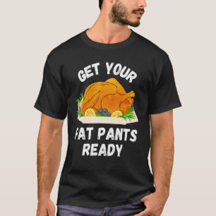 T-shirt Prêt de vos pantalons de graisse Citrouille tarte