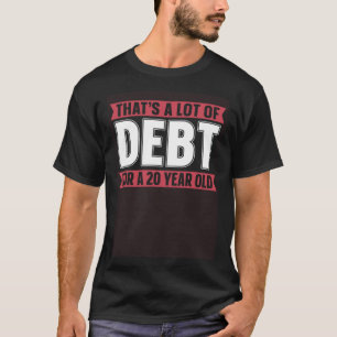 T-shirt Prêt étudiant dette d'éducation gratuite